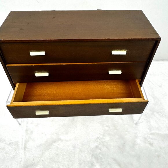 Vtg Mattel Modern Pre Barbie Wood Furniture Doll Dresser only 1953 Japan READ - Picture 3 of 16